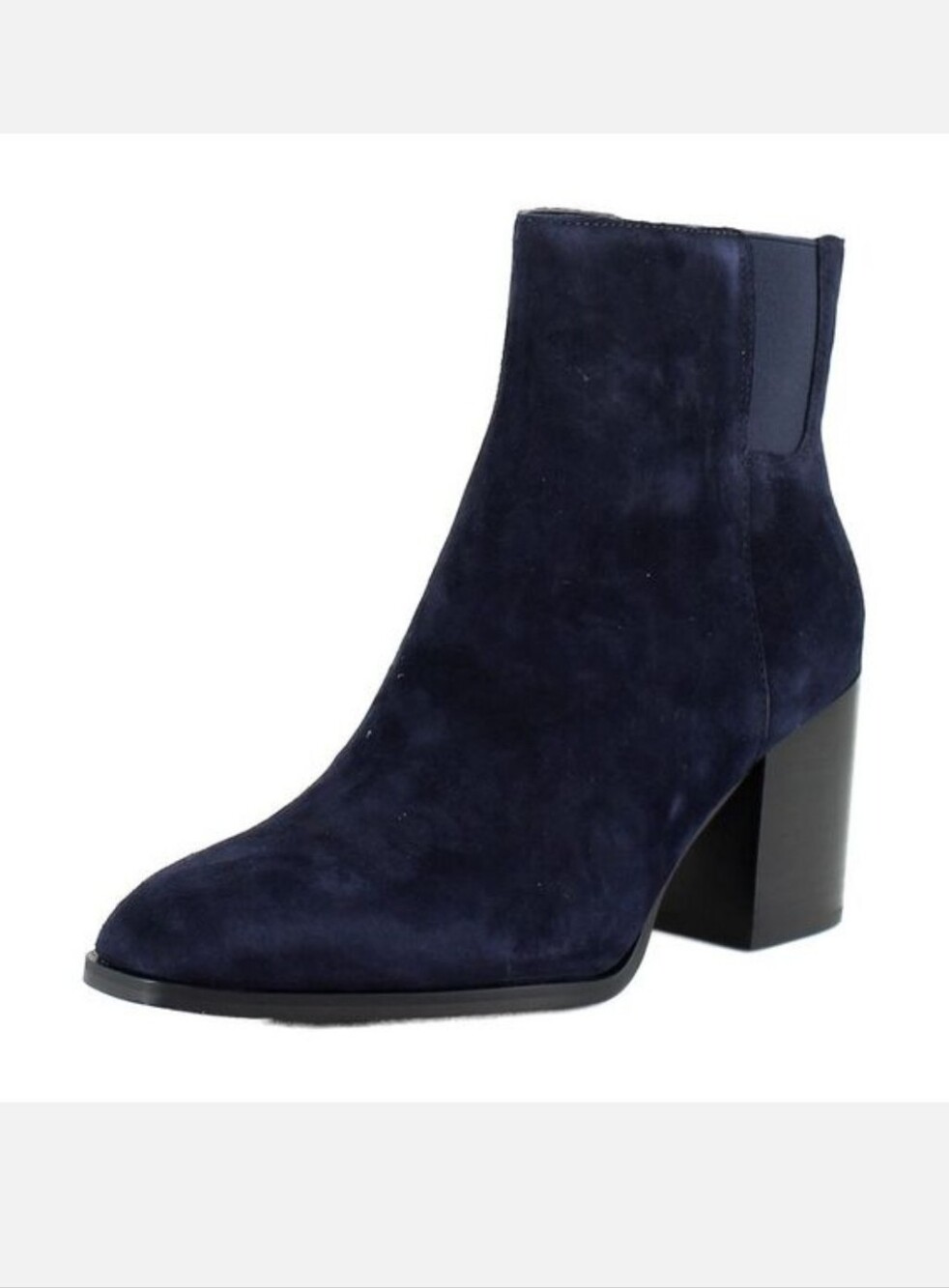 Vionic Vynn Boot Women's Navy Suede Block Heel - Picture 3 of 7